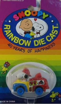 Snoopy Chunky Die-Cast Car - Fire Truck (New But Good Condition)