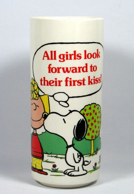 Sally And Snoopy Vase - First Kiss