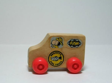 Snoopy Wooden Mini Fish Truck Mint!