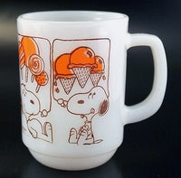 Fire King Vintage Milk Glass Mug: "Snoopy's Treats - snoopn4pnuts.com