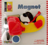 Snoopy Flying Ace In Airplane 2-D Foam Magnet
