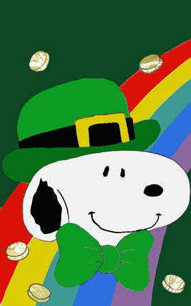 SNOOPY ST. PATRICK's DAY Flag (Used/Near Mint) - snoopn4pnuts.com