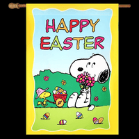 NON - VINTAGE FLAG - HAPPY EASTER - snoopn4pnuts.com