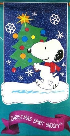 Christmas Spirit Snoopy Flag