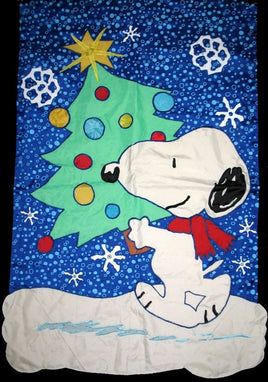 Christmas Spirit Snoopy Flag (Used)