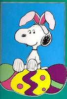 EASTER SNOOPY Flag