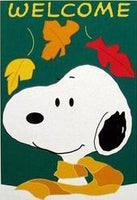 WELCOME FALL SNOOPY Flag