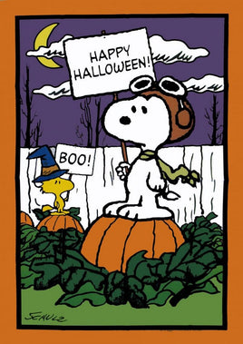 Peanuts Gang Halloween Flag