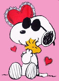 HUG Snoopy JOE COOL VALENTINE Flag (Used/Good Condition)