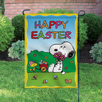 Peanuts Double-Sided Flag - Happy Easter