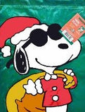 Snoopy JOE COOL AS SANTA Flag