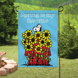 Peanuts Double-Sided Flag - Spring Is My Favorite