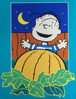 LINUS IN PUMPKIN PATCH Flag