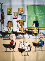 PEANUTS GANG CLASSROOM Flag - RARE! (Used)