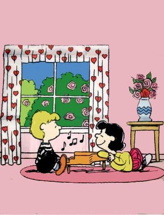 PEANUTS GANG VALENTINE's DAY Flag - RARE!