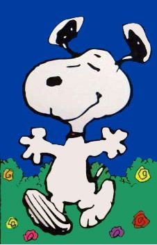 Happy Snoopy Flag (Mint/Hung Indoors Only)