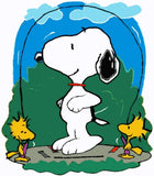 JUMP ROPE SNOOPY Sculpted Flag