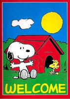 SNOOPY WELCOME Flag