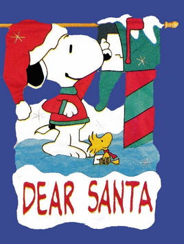 Snoopy's Dear Santa Letter Sculpted Flag