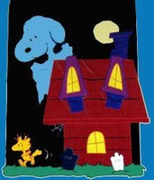 SNOOPY'S HAUNTED HOUSE Flag - Reduced Price!