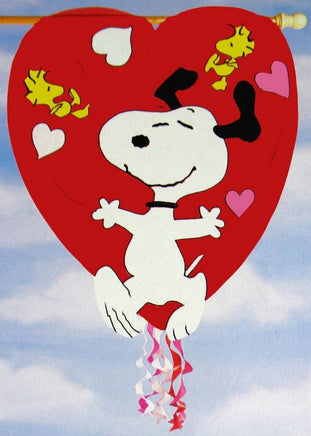 Snoopy's Heart Sculpted Flag