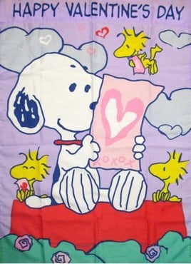Snoopy's Love Letters Valentine's Day  Flag