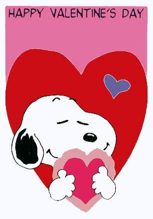Snoopy's Valentine Sculpted Flag