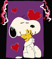 Snoopy's Valentine Hug Flag (Used/Fair Condition)