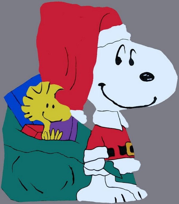 SNOOPY SANTA Quilted Windsculpt