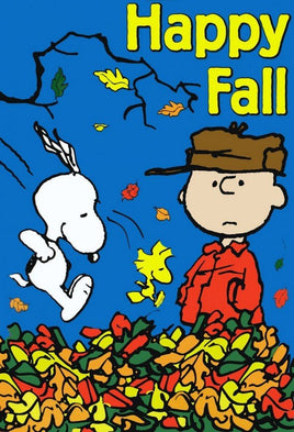 NON - VINTAGE FLAG - HAPPY FALL - snoopn4pnuts.com