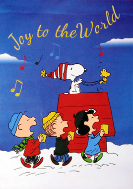 NON - VINTAGE FLAG - JOY TO THE WORLD - snoopn4pnuts.com