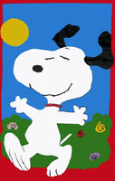 DANCING SNOOPY Sculpted Flag