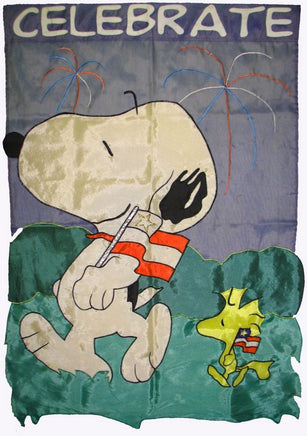 Celebrate Snoopy And Woodstock Flag (Used)