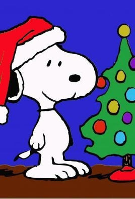 Snoopy's Christmas Tree Flag (Mint/Hung Indoors Only)