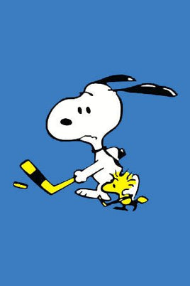 Peanuts Double - Sided Flag - Snoopy Hockey Player - snoopn4pnuts.com