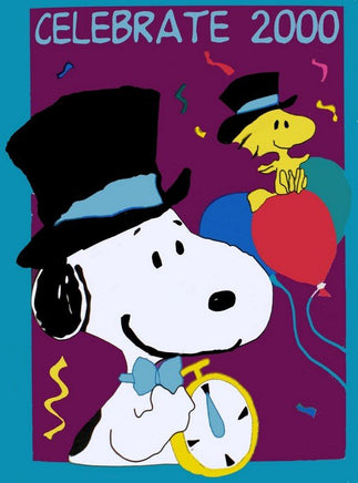 SNOOPY CELEBRATE 2000 Flag - snoopn4pnuts.com