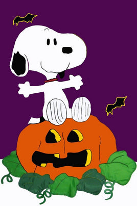 Snoopy Halloween Sculpted Flag