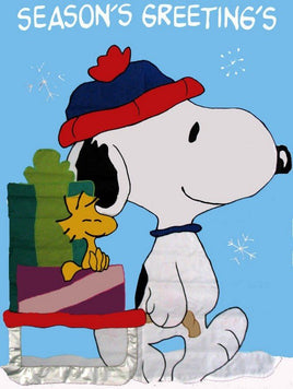 SLED RIDE SNOOPY Flag - snoopn4pnuts.com