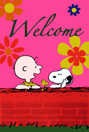 NON - VINTAGE FLAG - WELCOME - snoopn4pnuts.com