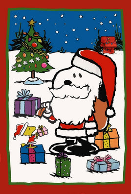 Peanuts Gang Christmas Flag