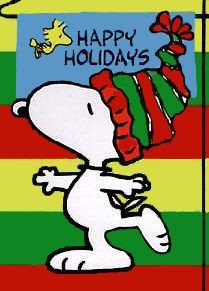Non-Vintage Flag - Happy Holidays