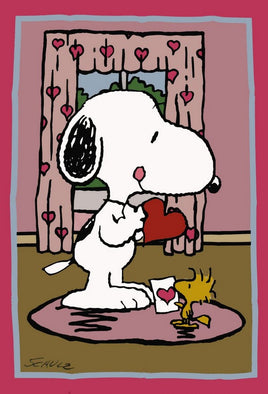 Peanuts Gang Valentine's Day Flag