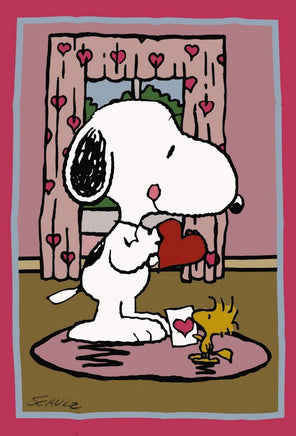 Peanuts Gang Valentine's Day Flag