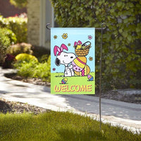 Non-Vintage Flag - Snoopy Easter Welcome