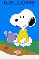 GARDENING SNOOPY WELCOME Flag