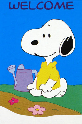 Gardening Snoopy Welcome Flag