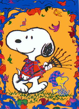 Snoopy's Fall Walk Flag