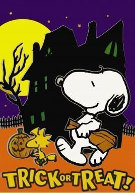 Trick Or Treatin' Snoopy Flag
