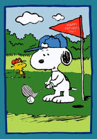 Peanuts Double-Sided Flag - Father's Day Snoopy Golf