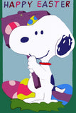 EASTER SNOOPY Sculpted Flag